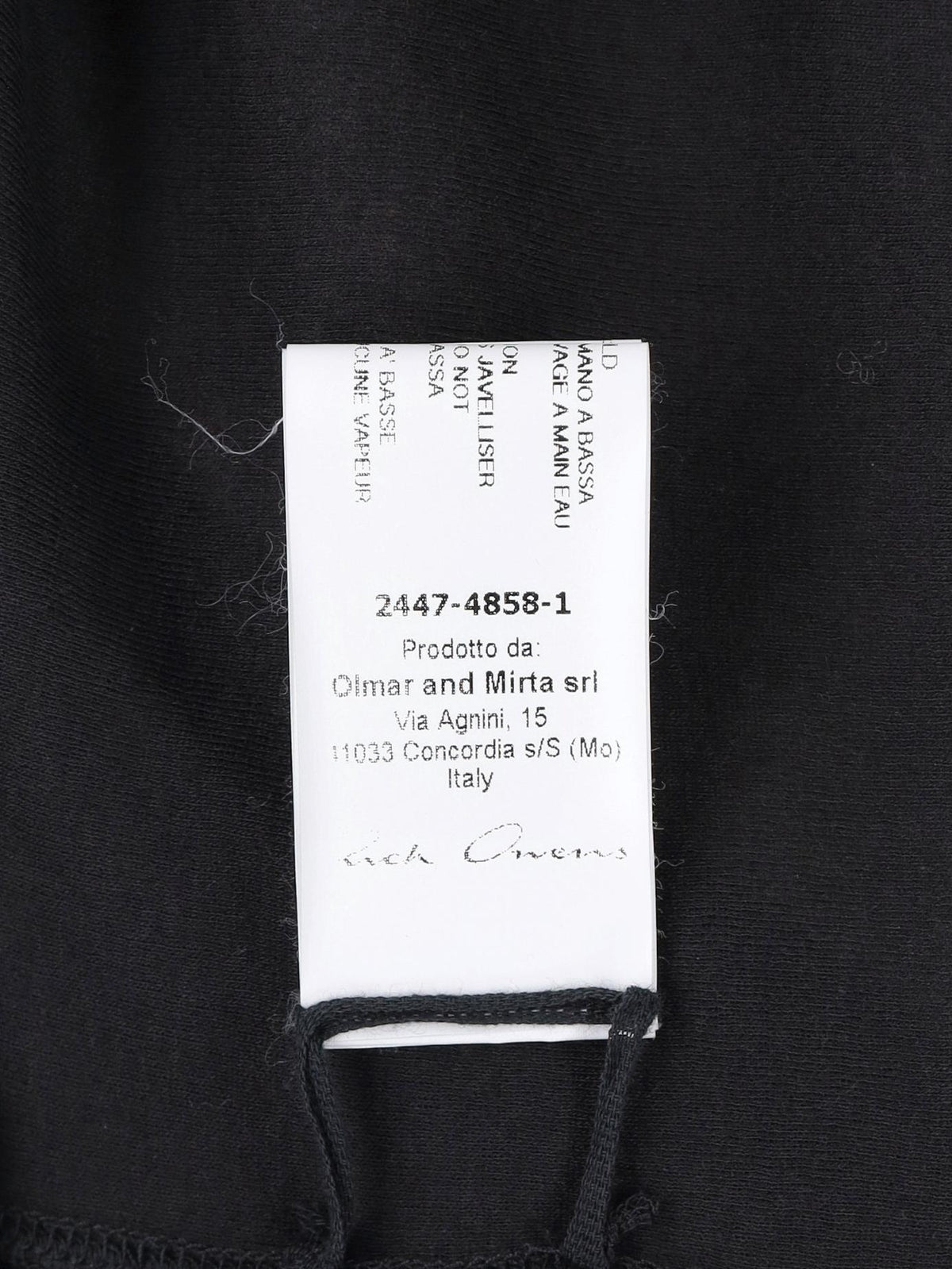 Rick Owens Forever Basic Rib Tank in Black Cotton RM300625.85  Rick Owens 