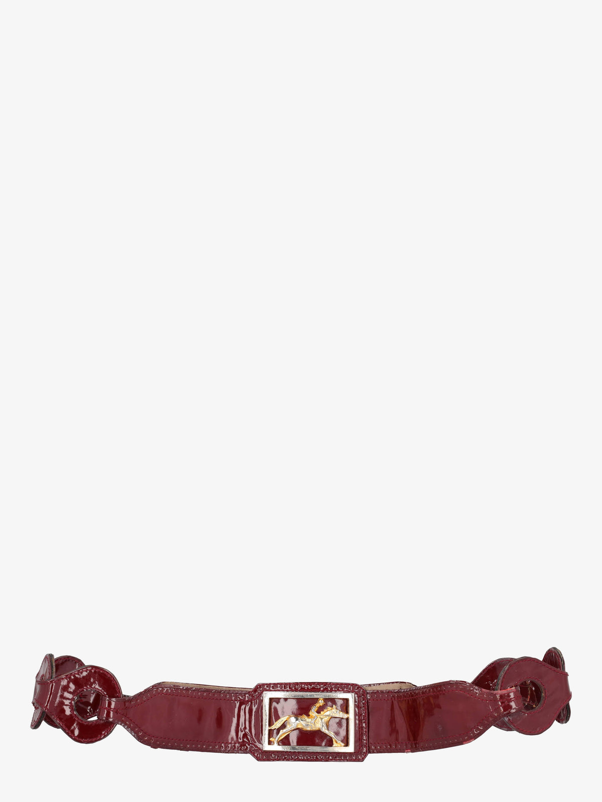 Pirovano Vintage Patent Leather Belt