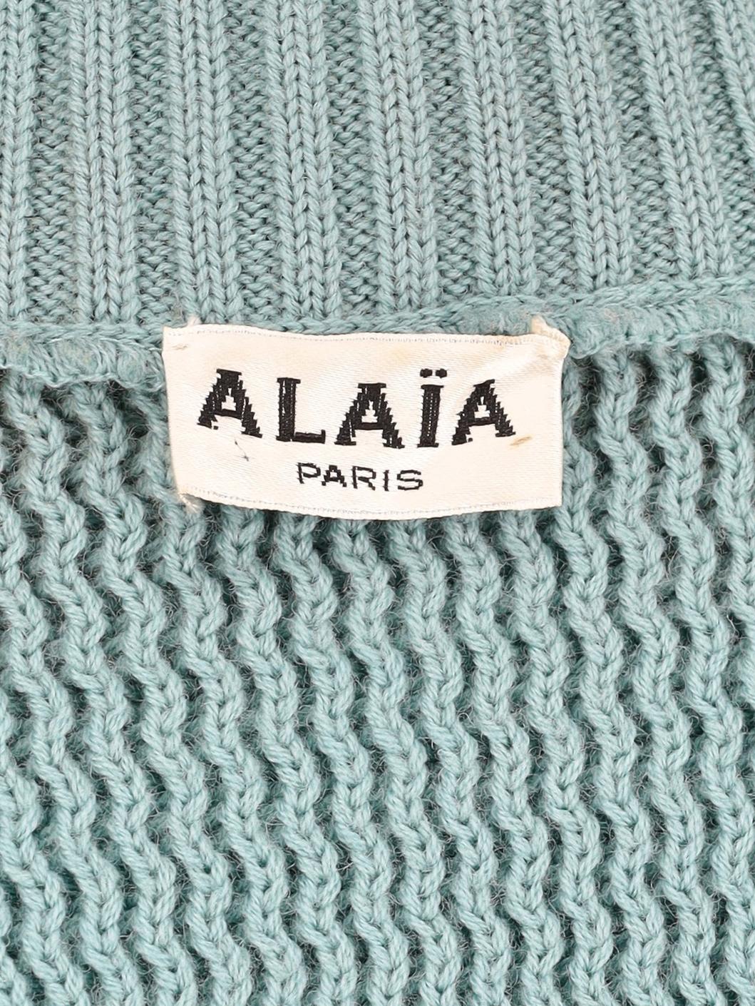 Alaïa Acquamarine Wool Suit DM1004393  Alaïa 