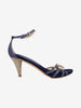 Vintage Navy Suede Embellished Sandals WCV130123  Vintage 
