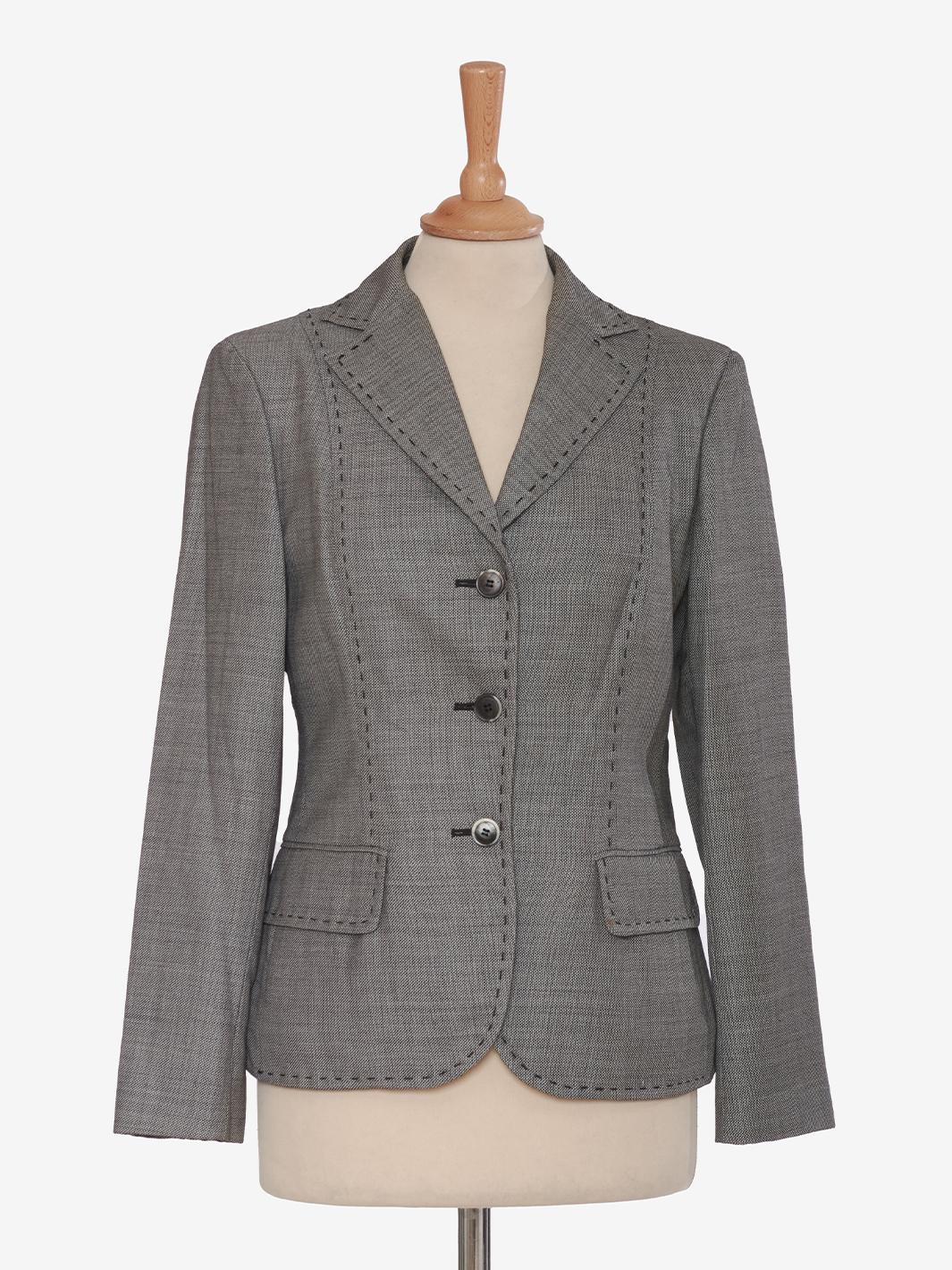 Loro Piana Grey Wool Blazer
