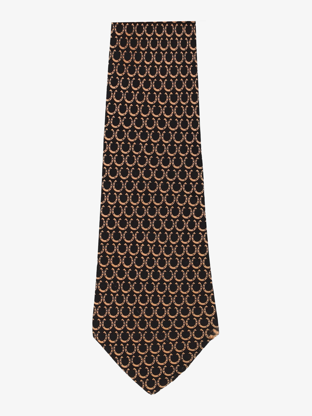 Hermès Horseshoe Print Tie 161225.32  Hermes 