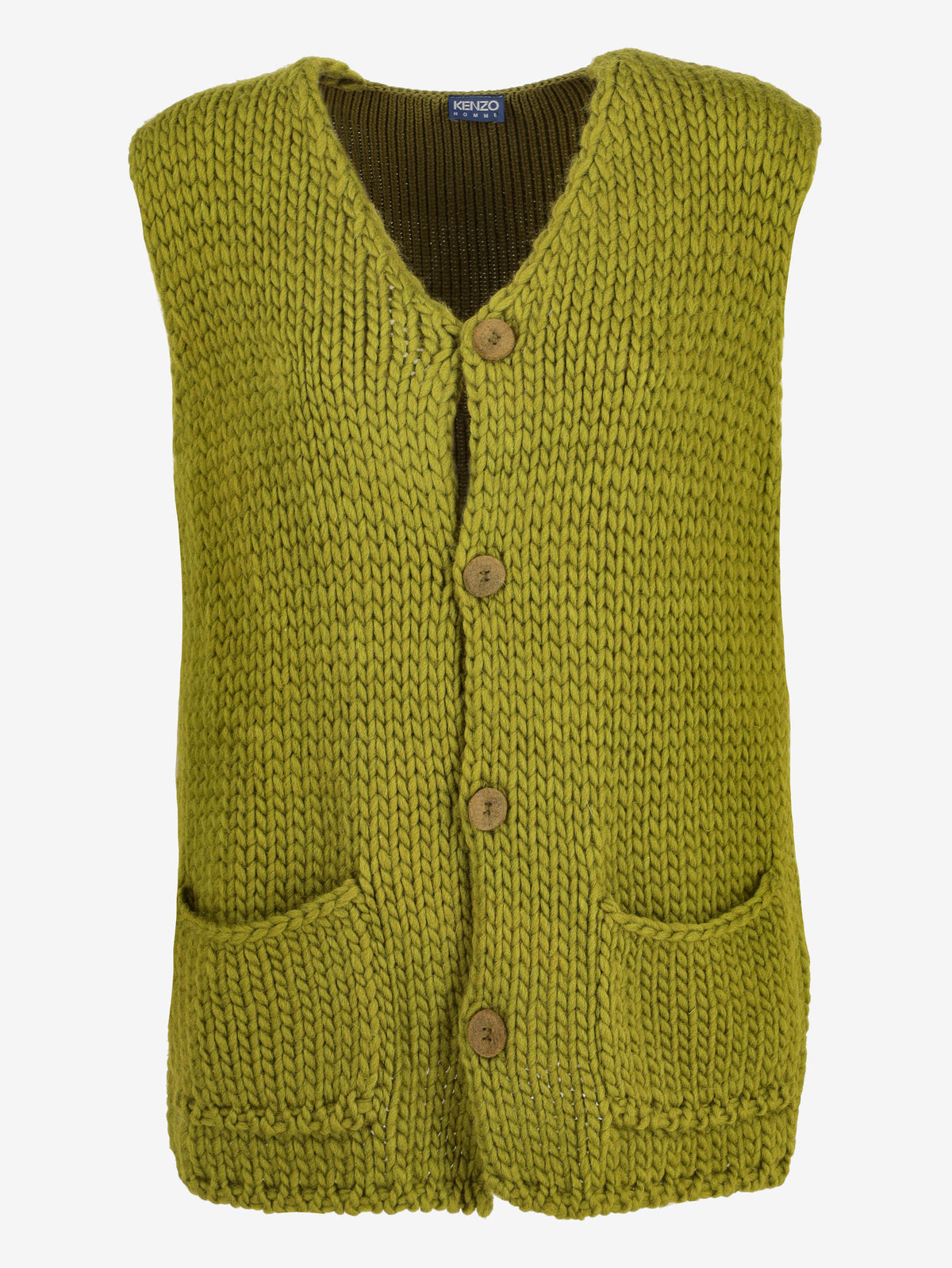 Kenzo Green Knitted Vest W2511.14  Kenzo 