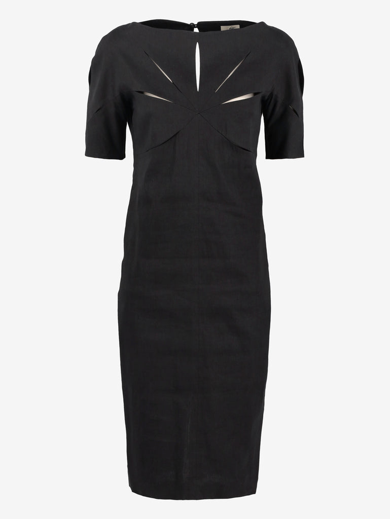 Romeo Gigli Linen Cut-out Dress DM1004399  Romeo Gigli 