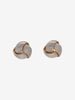 Vintage Woven Button Clip-On Earrings WCV13032025.48.8  Vintage 