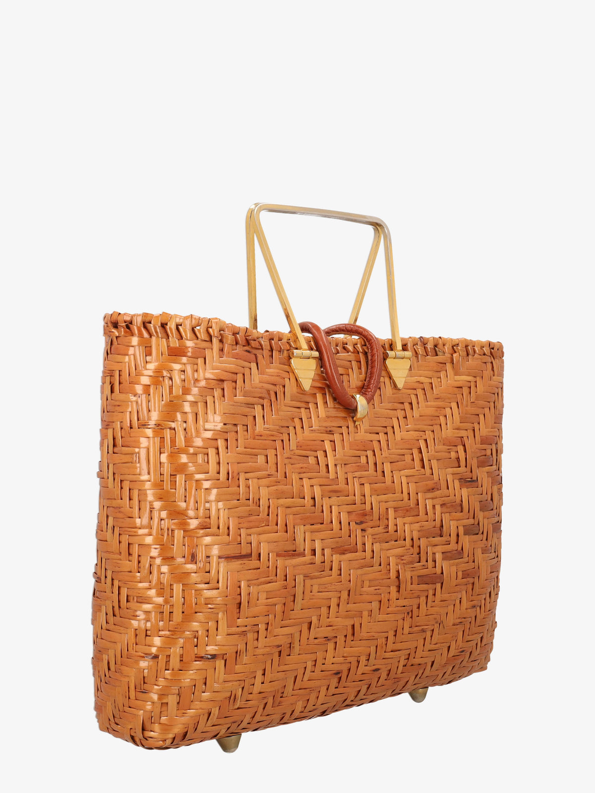 Vintage Wicker Shopper Bag