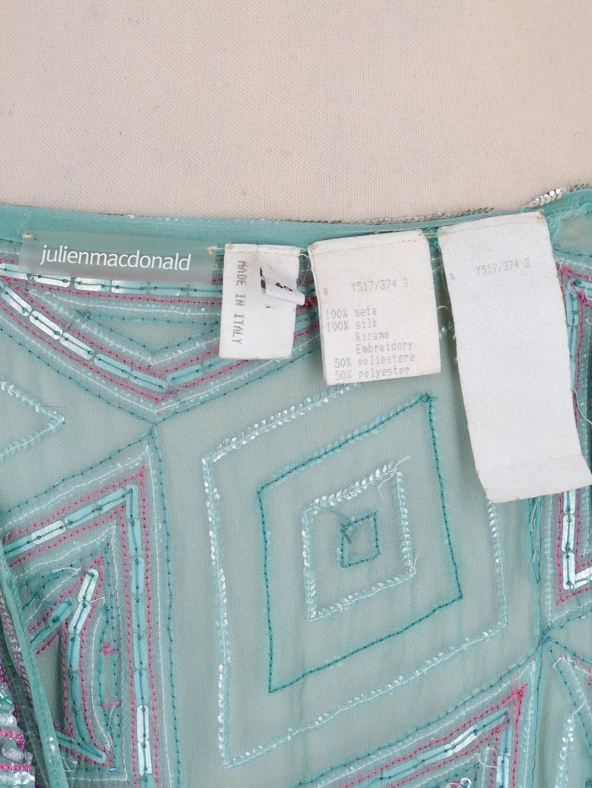 Julien Macdonald Embroidered Skirt W2511.111  Julien MacDonald 