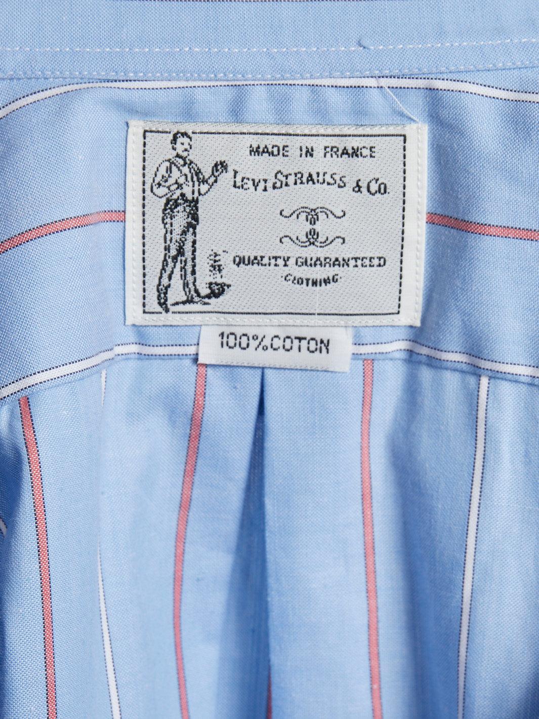 1990s light blue cotton half sleeve Levi Strauss&Co shirt W22032413  Levi's 