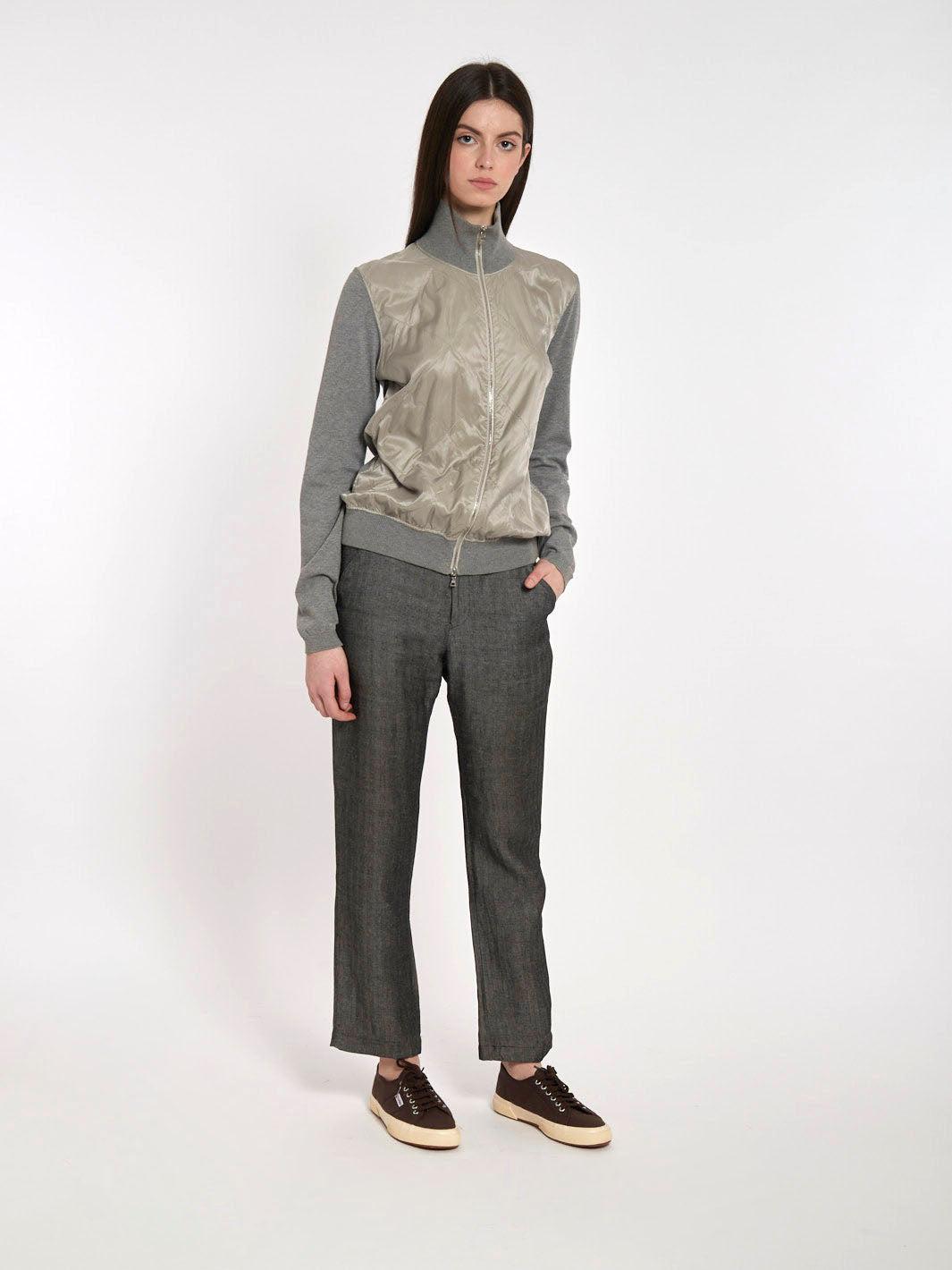Y2K Prada sweatshirt in cotton and technical fabric