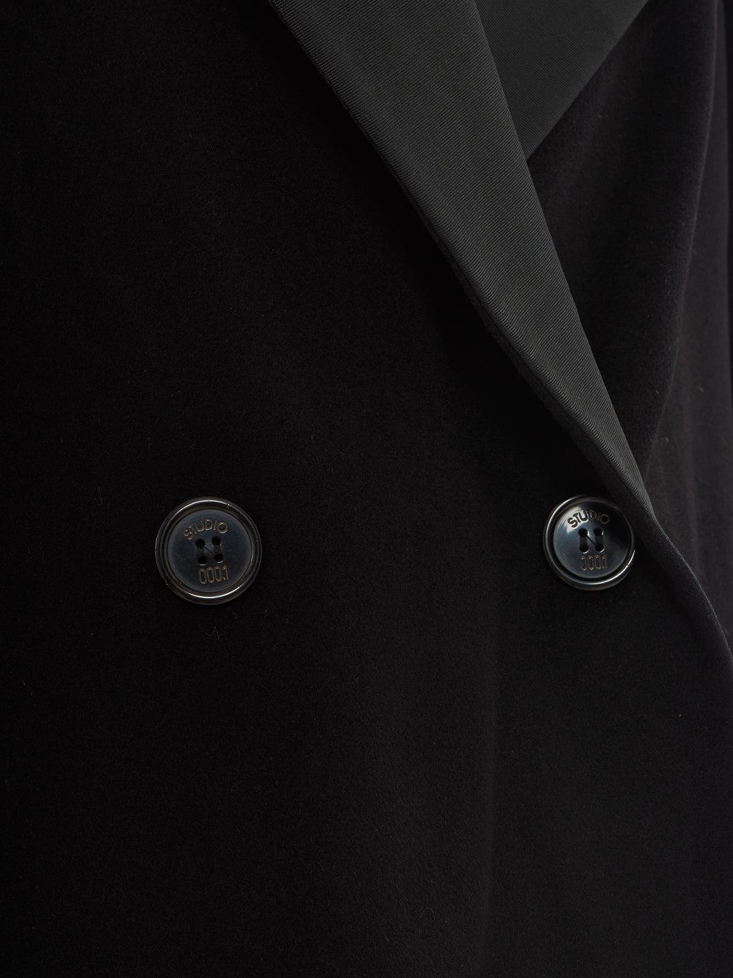 Gianfranco Ferré black wool coat, 1990s CVM22.81.16  Ferré 