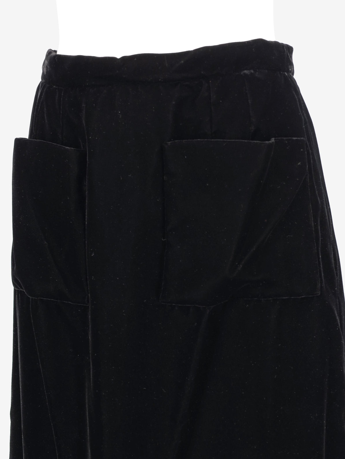Courrèges Hyperbole Long Velvet Skirt with Front Pockets MR260725.159  Courrèges 