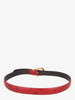 Vintage Red Python Belt