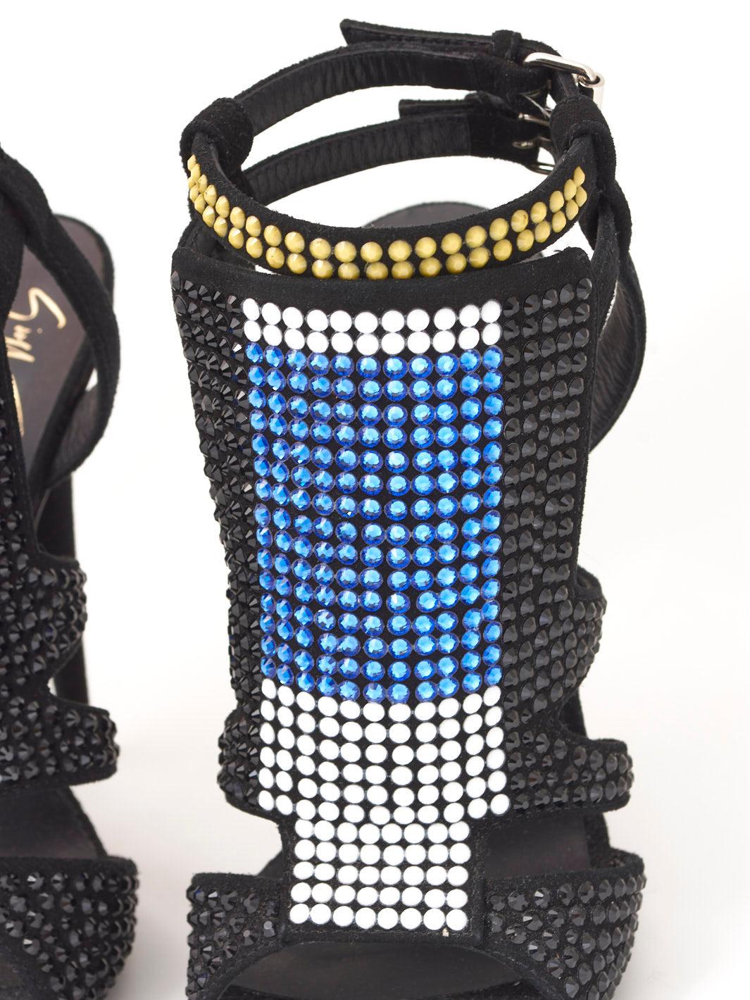 Giuseppe Zanotti Multi-coloured strass sandal W22090902  Giuseppe Zanotti 