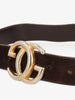 Gucci Chocolate Suede Buckle Belt WCV13032025.52.1  Gucci 