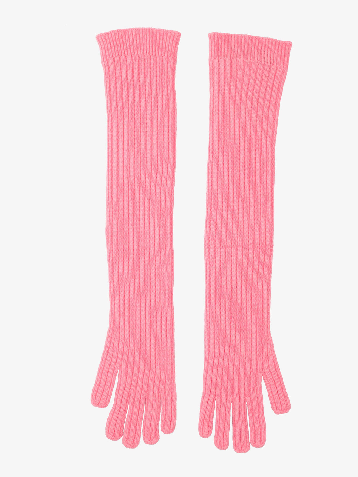 Prada Pink Wool Long Gloves