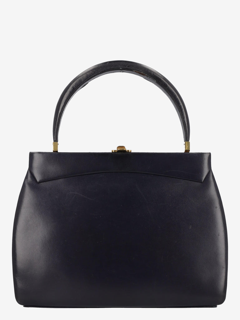 Vintage Blue Leather Handbag WCV300625.47  Vintage 