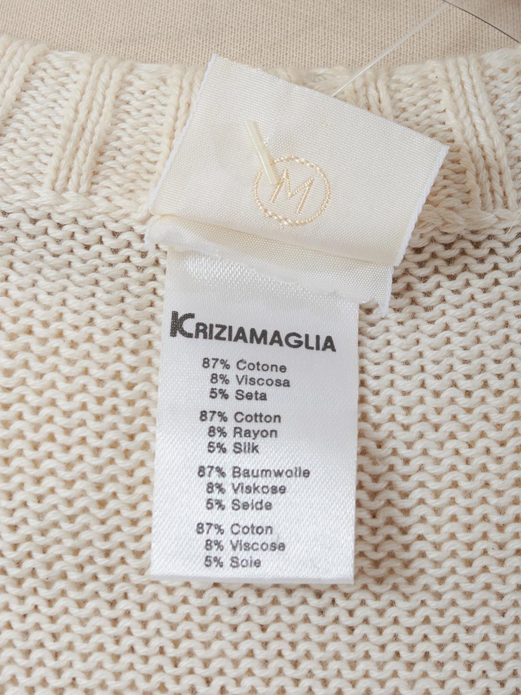 Krizia 小狗刺绣毛衣