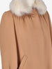 Courrèges Wool Coat With Fur Collar MR120725.11  Courrèges 