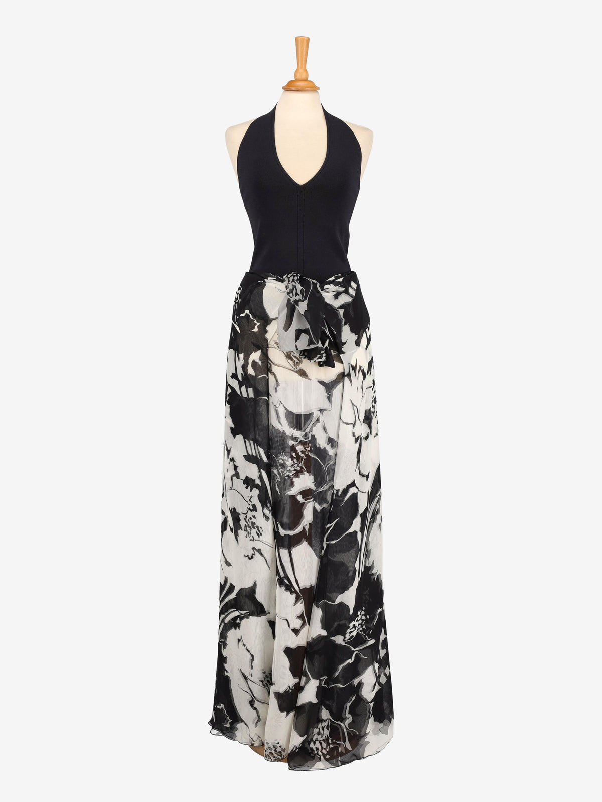 Gonna e top in seta Valentino