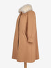 Courrèges Wool Coat With Fur Collar MR120725.11  Courrèges 