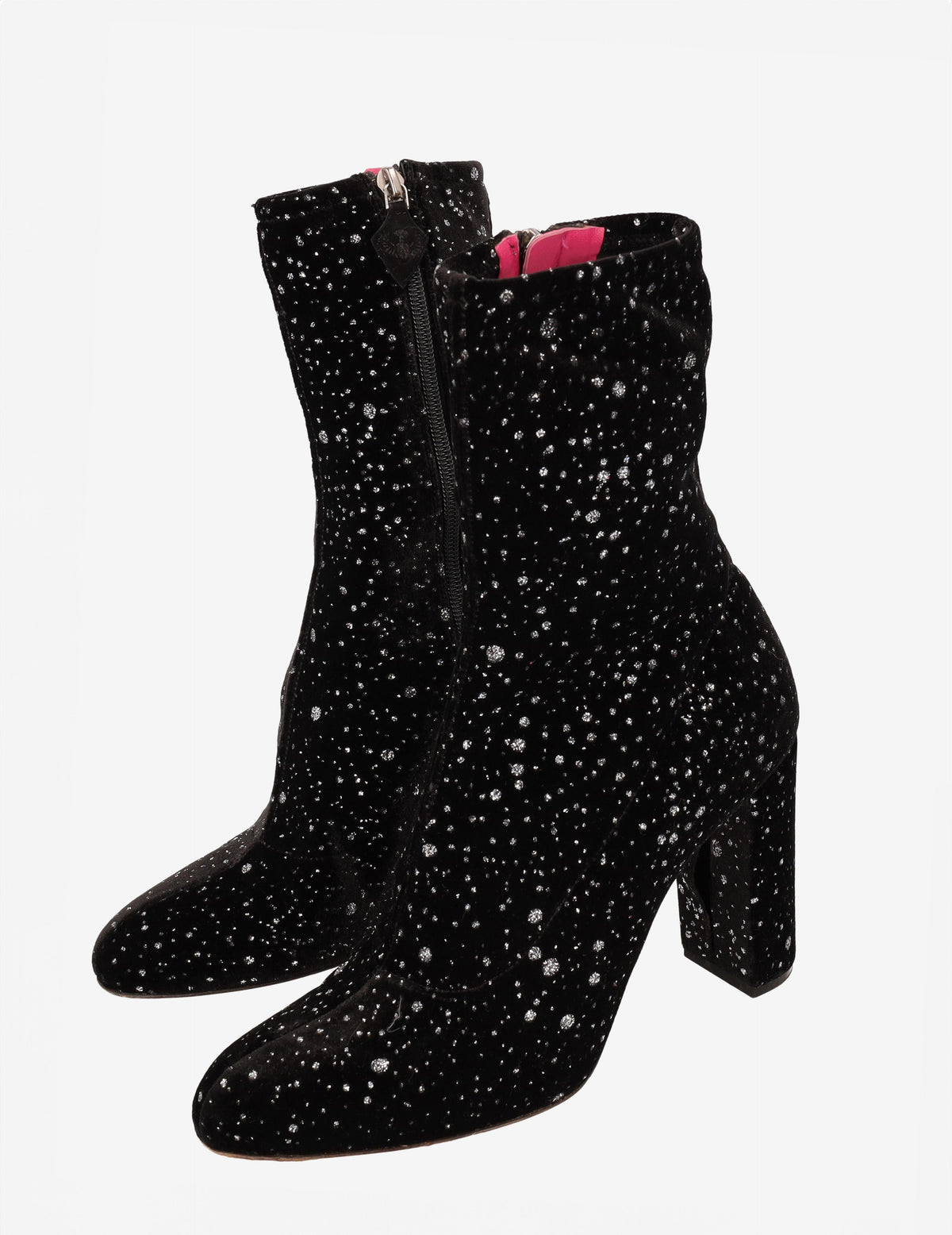 Oscar Tiye Black Lurex Ankle Boot WCV161224_28  Oscar tiye 