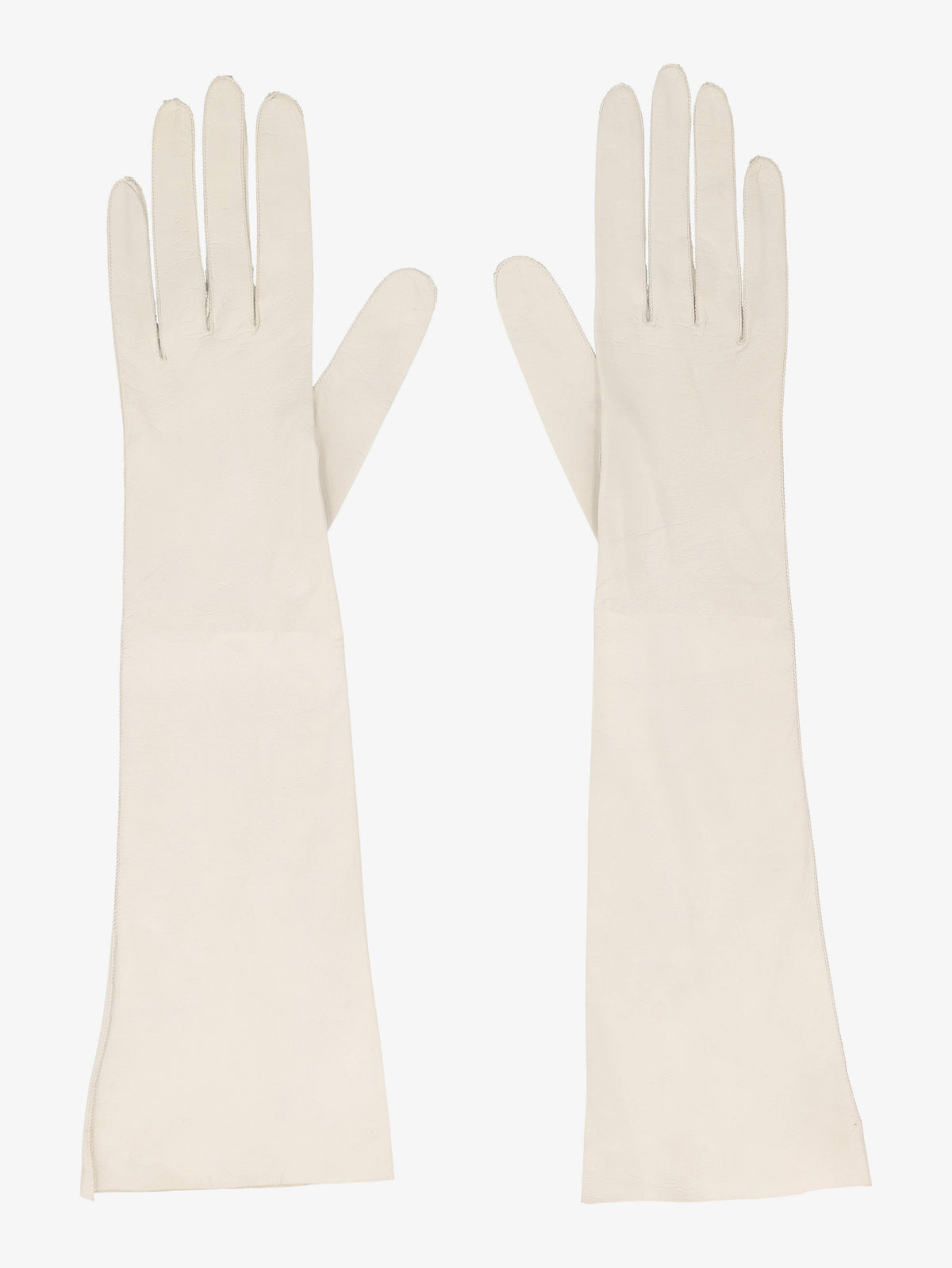 Vintage White Leather Gloves W24925.02  Vintage 