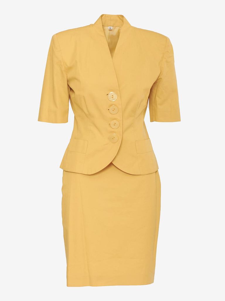 Yellow cotton suit