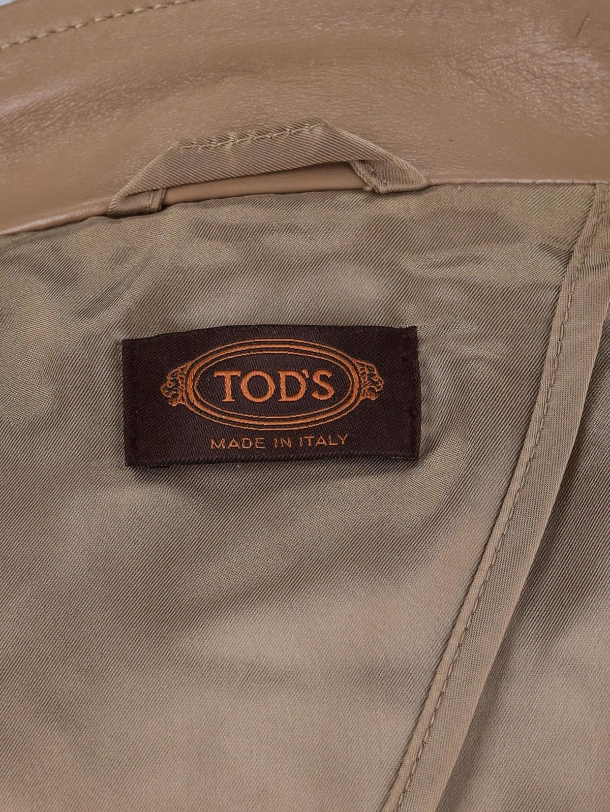 Tod's Long Suede Leather Coat with Belt and Buckle Details W7426.16  Tod's 