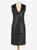 Prada V-Neck Dress in Black Leather WCV161224_67  Prada 