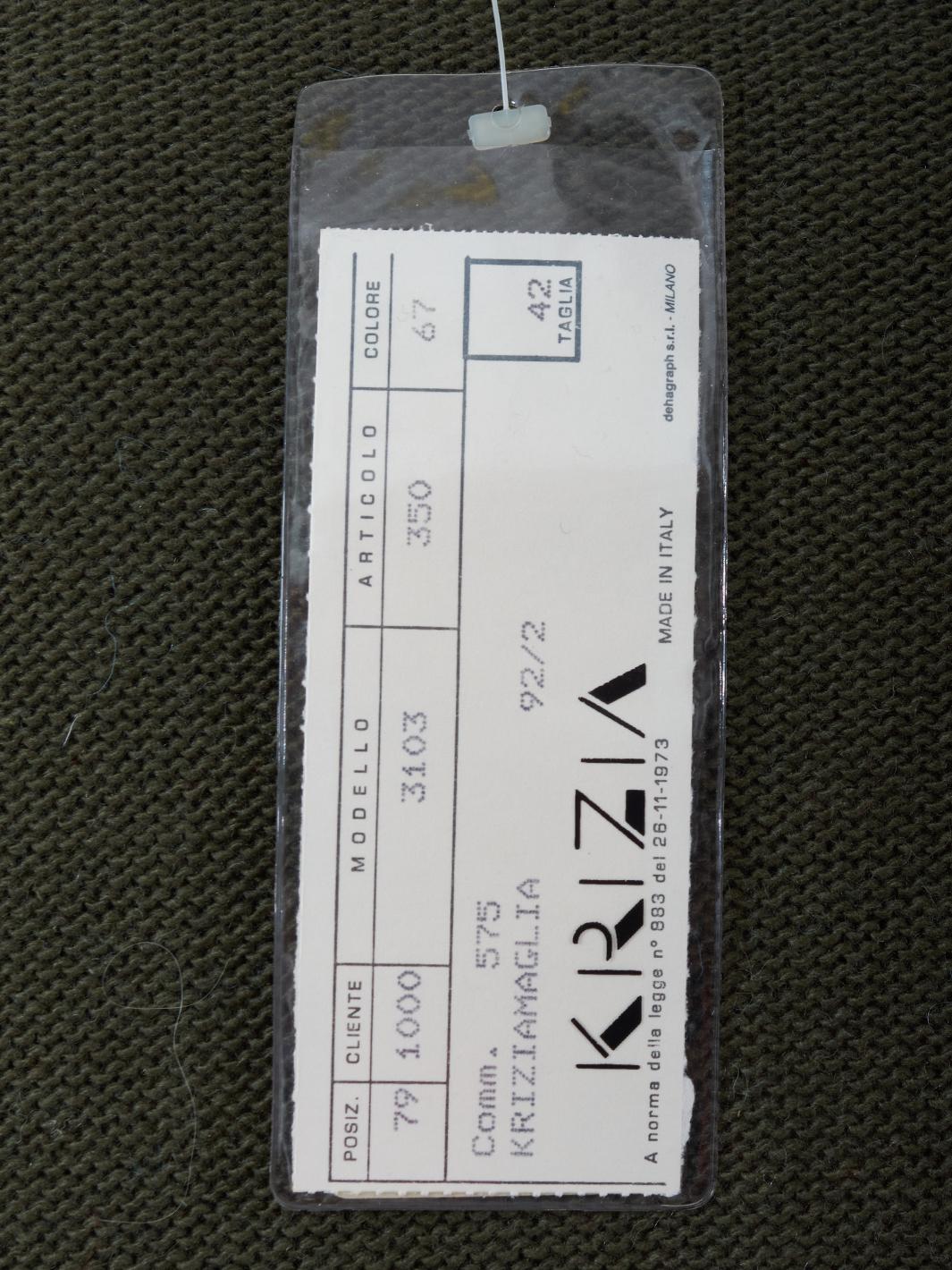 Abito lungo in maglia Krizia