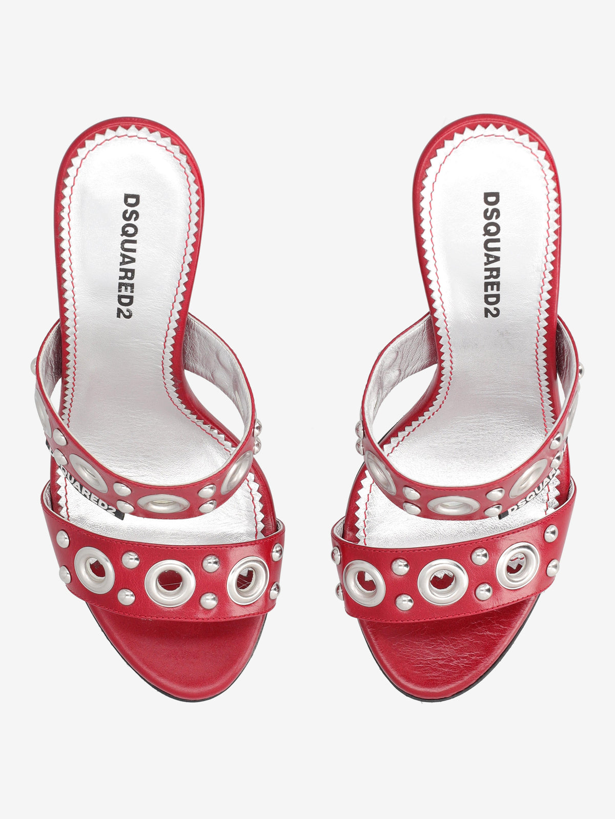 Dsquared2 Gothic Leather Mule Sandals with Stud Detail CVM26.23.190  Dsquared² 