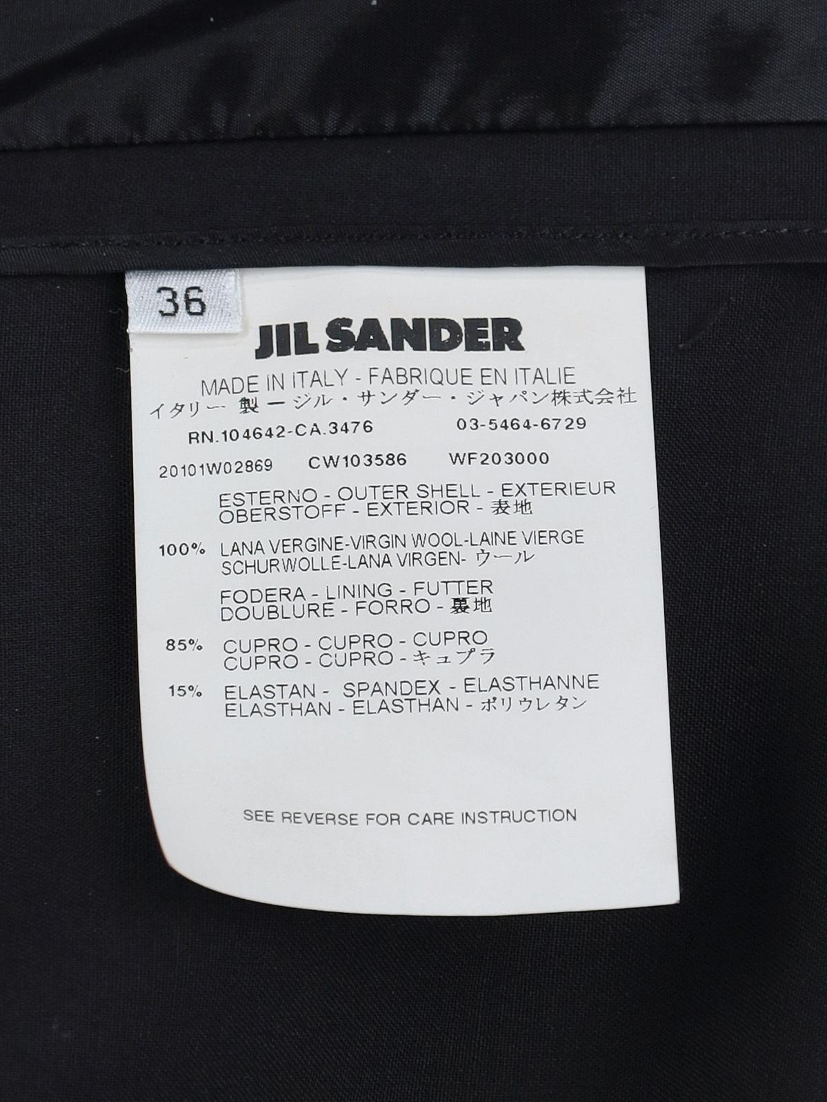 Jil Sander Black Wool Coat W271125.4  Jil Sander 