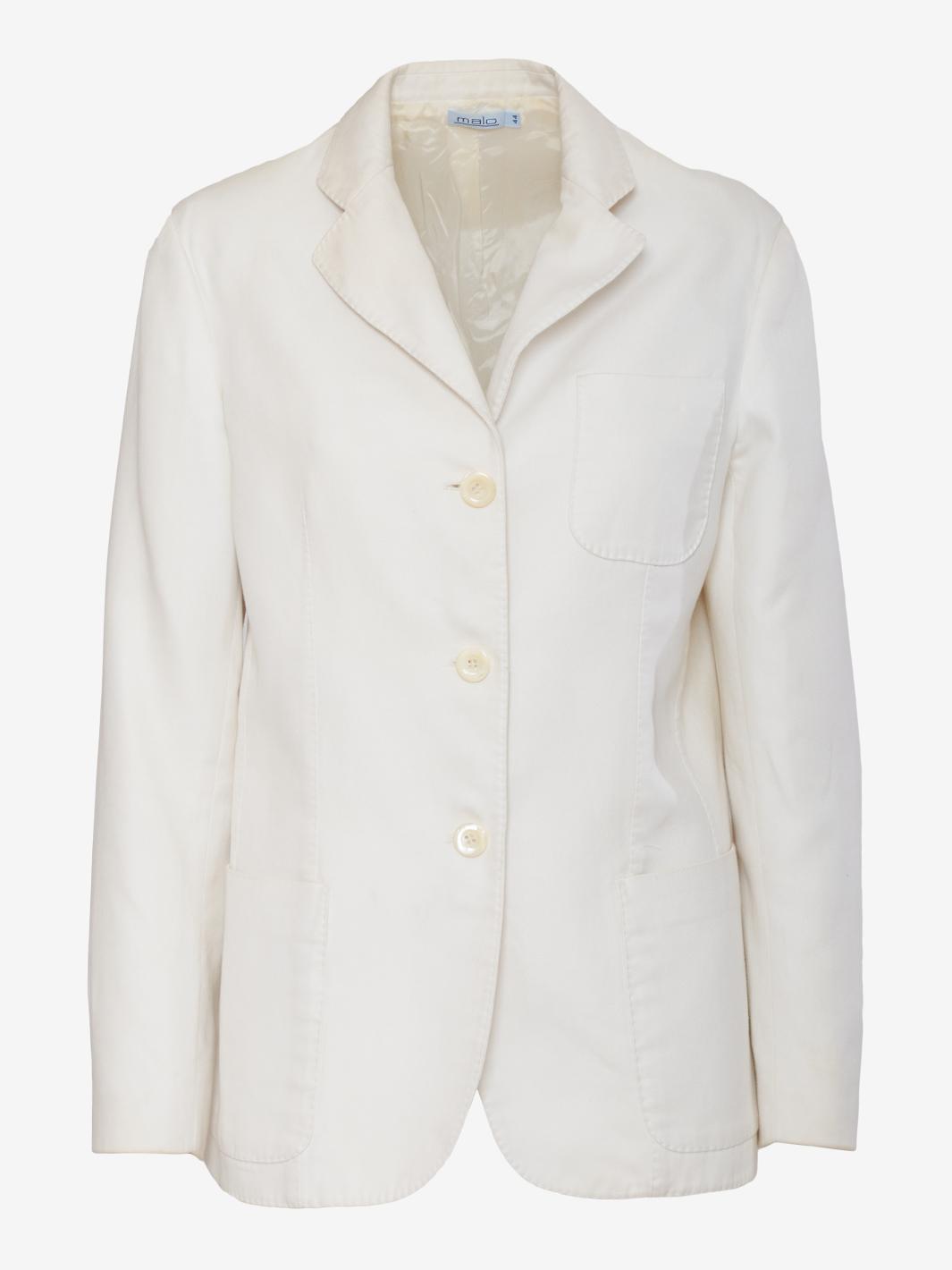Giacca Malo in cotone bianco