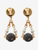 Vintage earrings with black stone MR280923_16  Vintage 