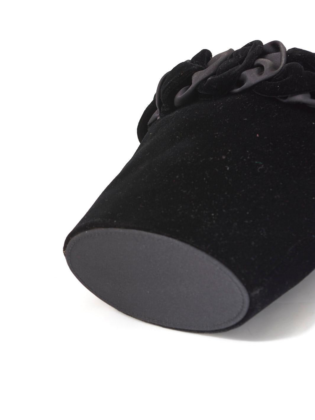 Black velvet bucket bag W22090901  Vintage 