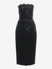 Genny Silk And Lace Dress With Sequins - 80s