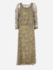 Vintage Embroidered Long Dress<BR/>