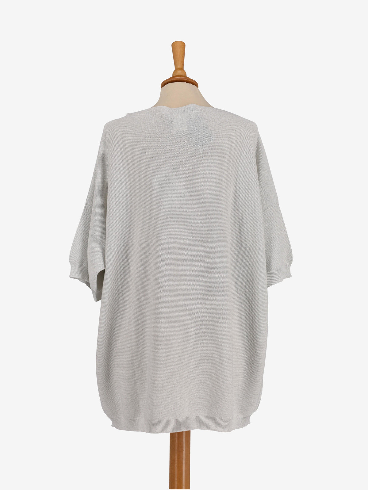 Fabiana Filippi Silver Lurex Maxi Shirt