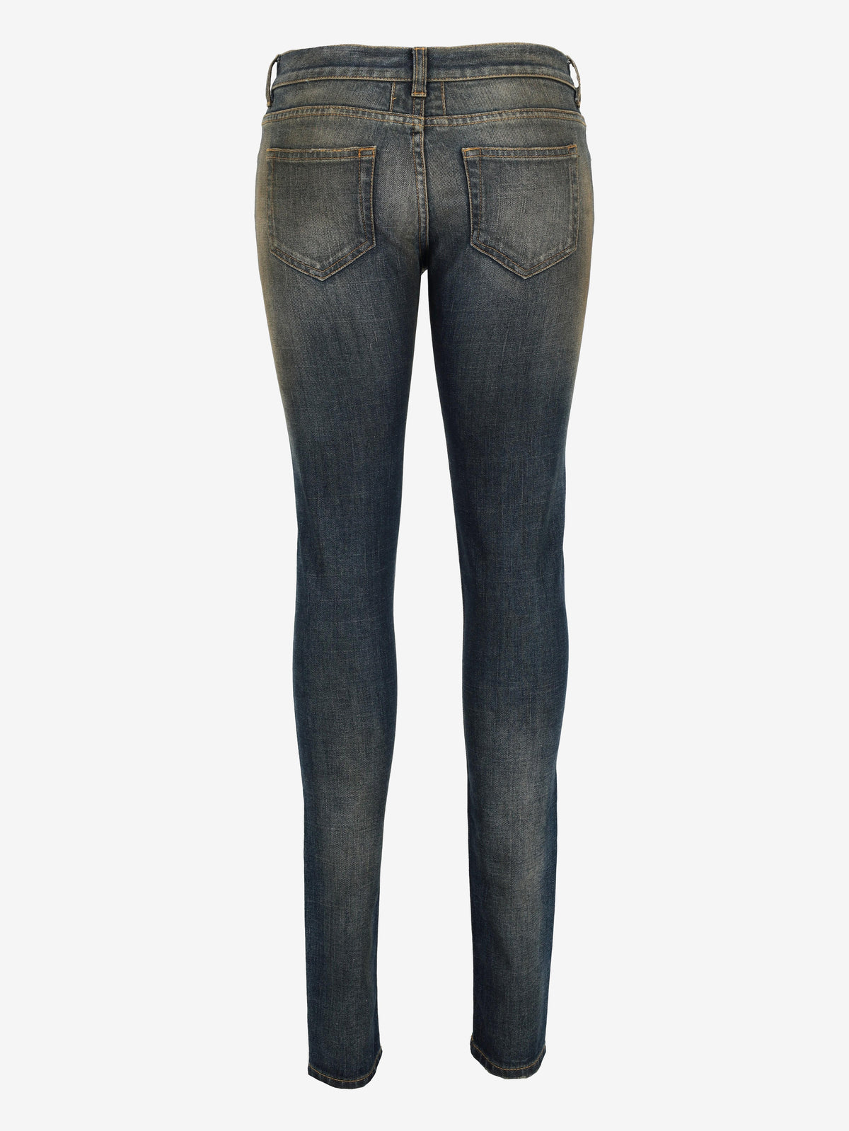 Saint Laurent Low-Waist Skinny Straight Jeans CVB23.4.3  Saint Laurent 