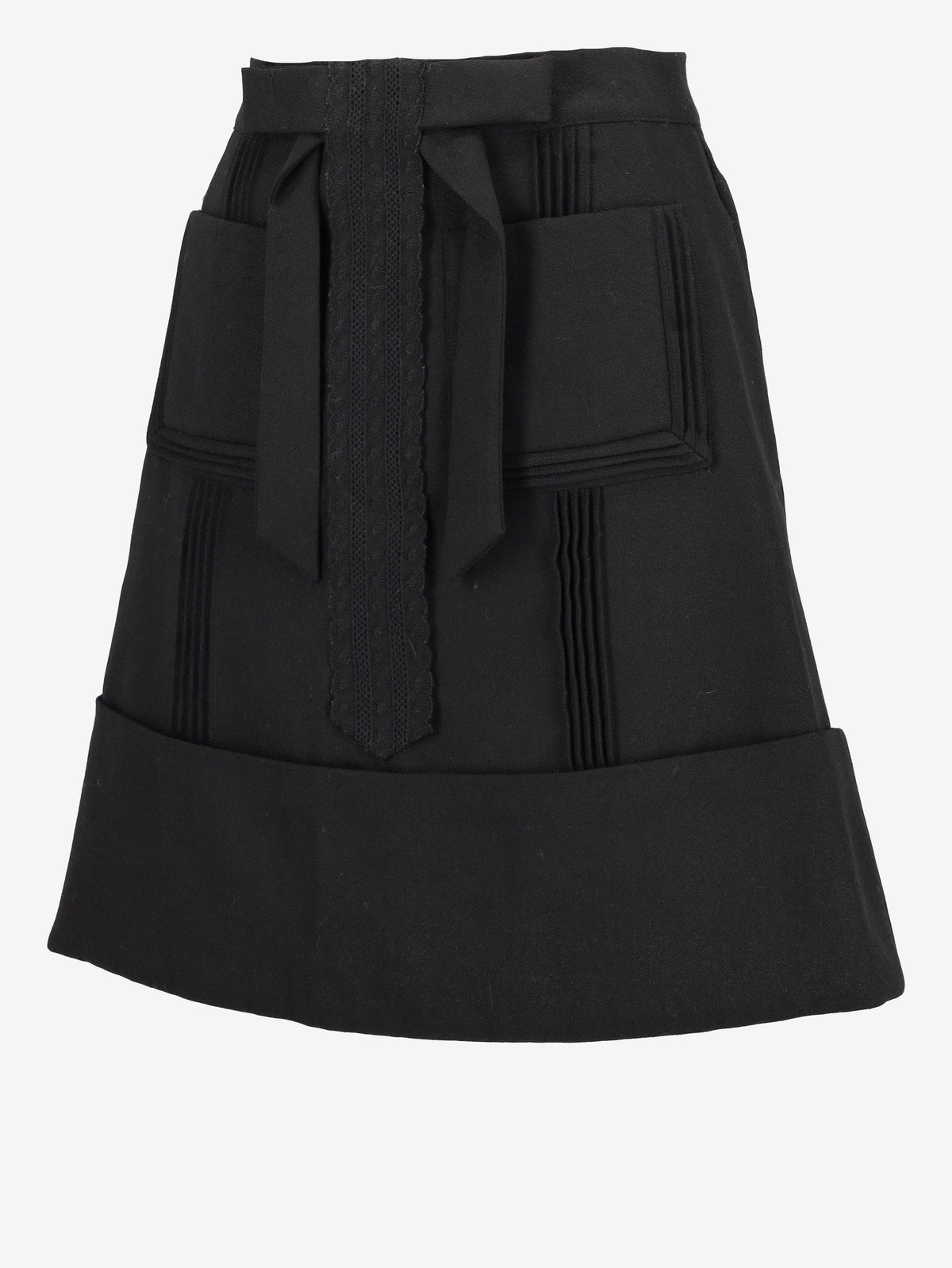 See by Chloé Black Mini Skirt with Bow Detail CVB23.75.7  Chloé 
