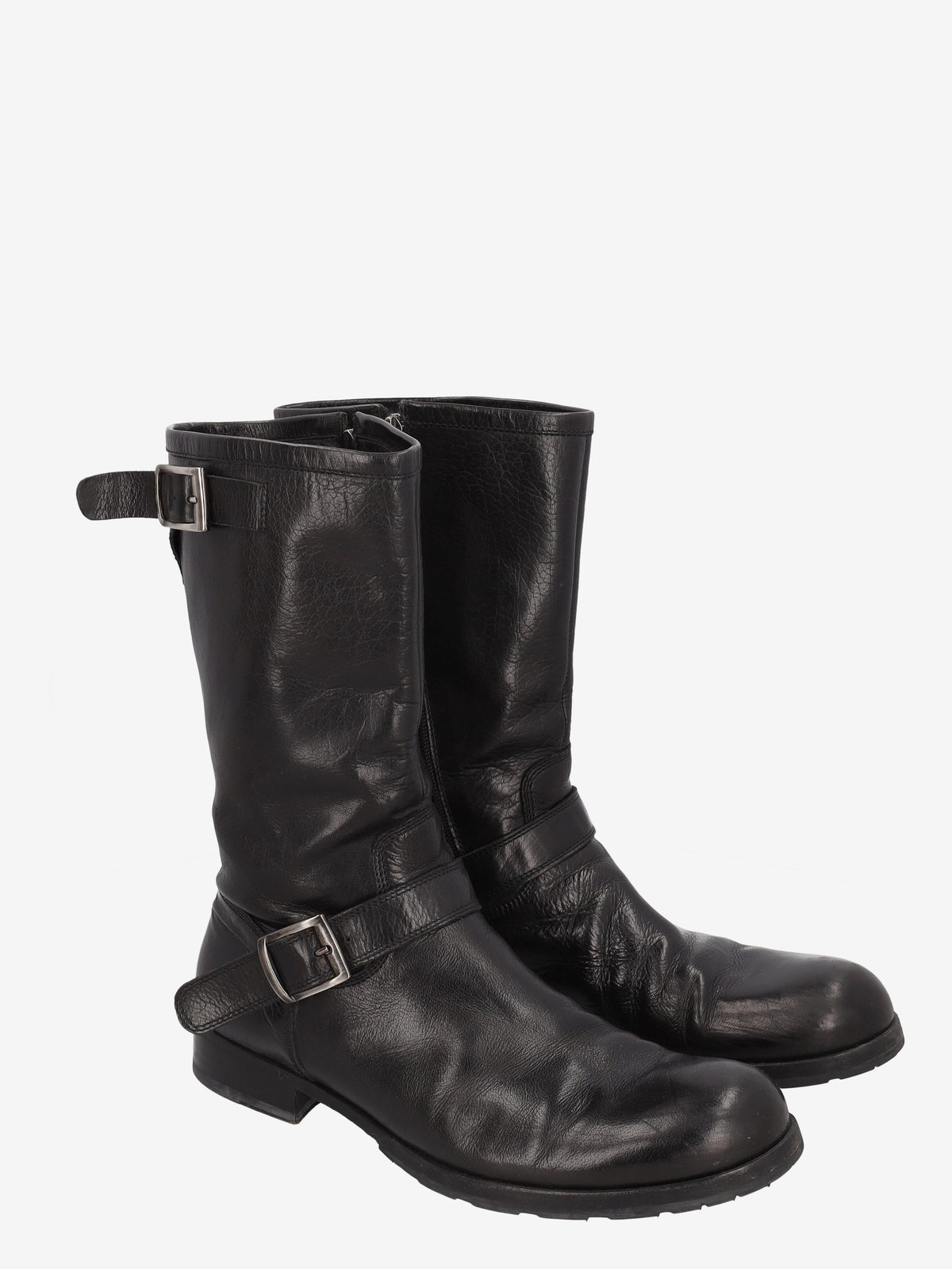 Jil Sander 黑色皮靴