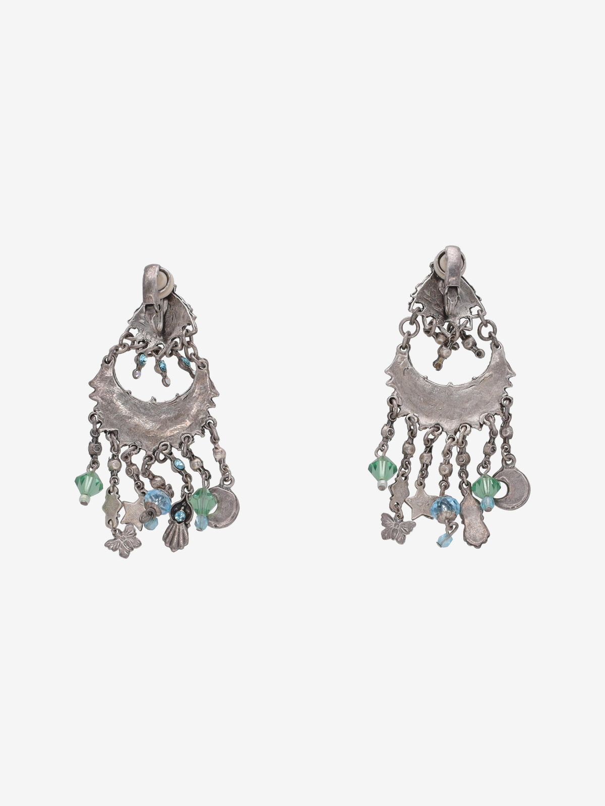 Vintage Enameled Dangle Earrings WCV041224.151  Vintage 