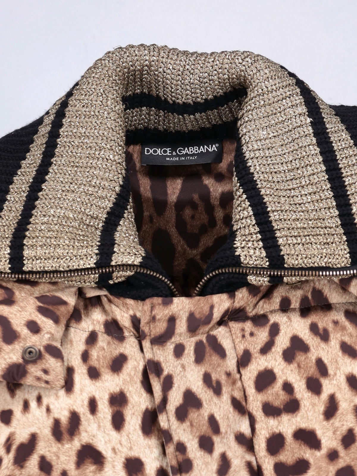 Dolce & Gabbana Leopard Print Puffer Coat CVM26.6.131  Dolce & Gabbana 