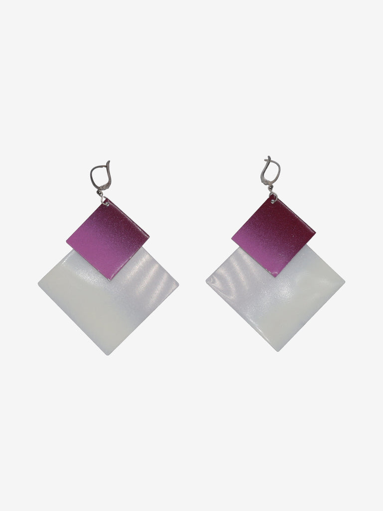 Vintage Space Age 1980s Pendant Earrings L0000003  Vintage 
