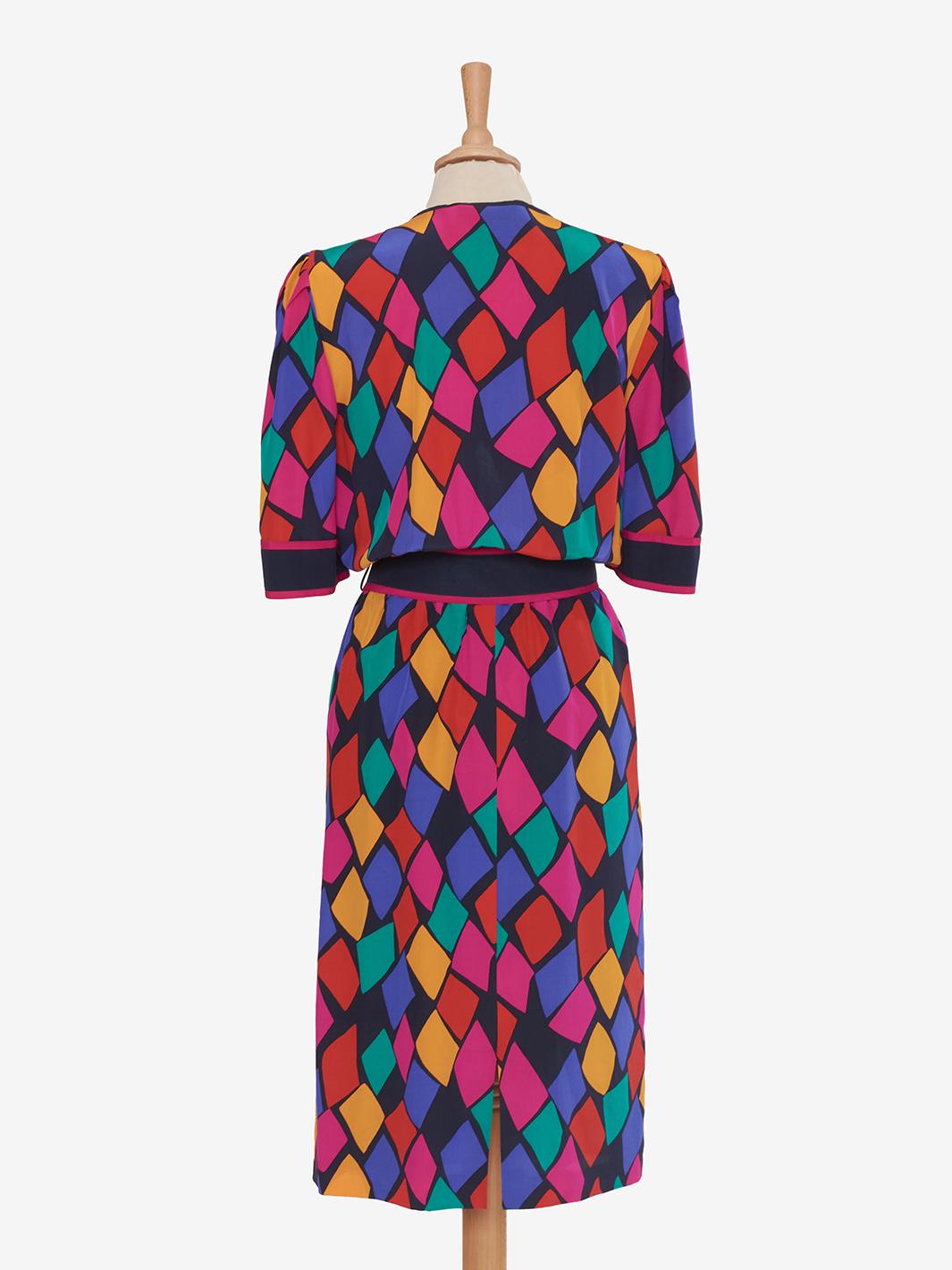 Louis Feraud Multicolored silk dress