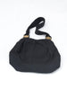 1940s black satin evening purse W22051202  Vintage 