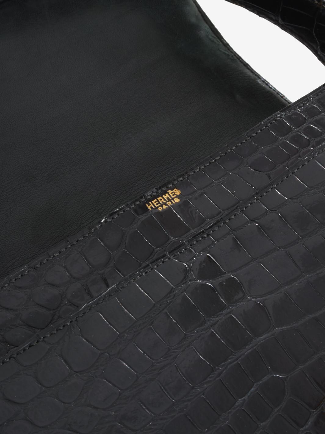 Hermès Handbag In Black Cocco