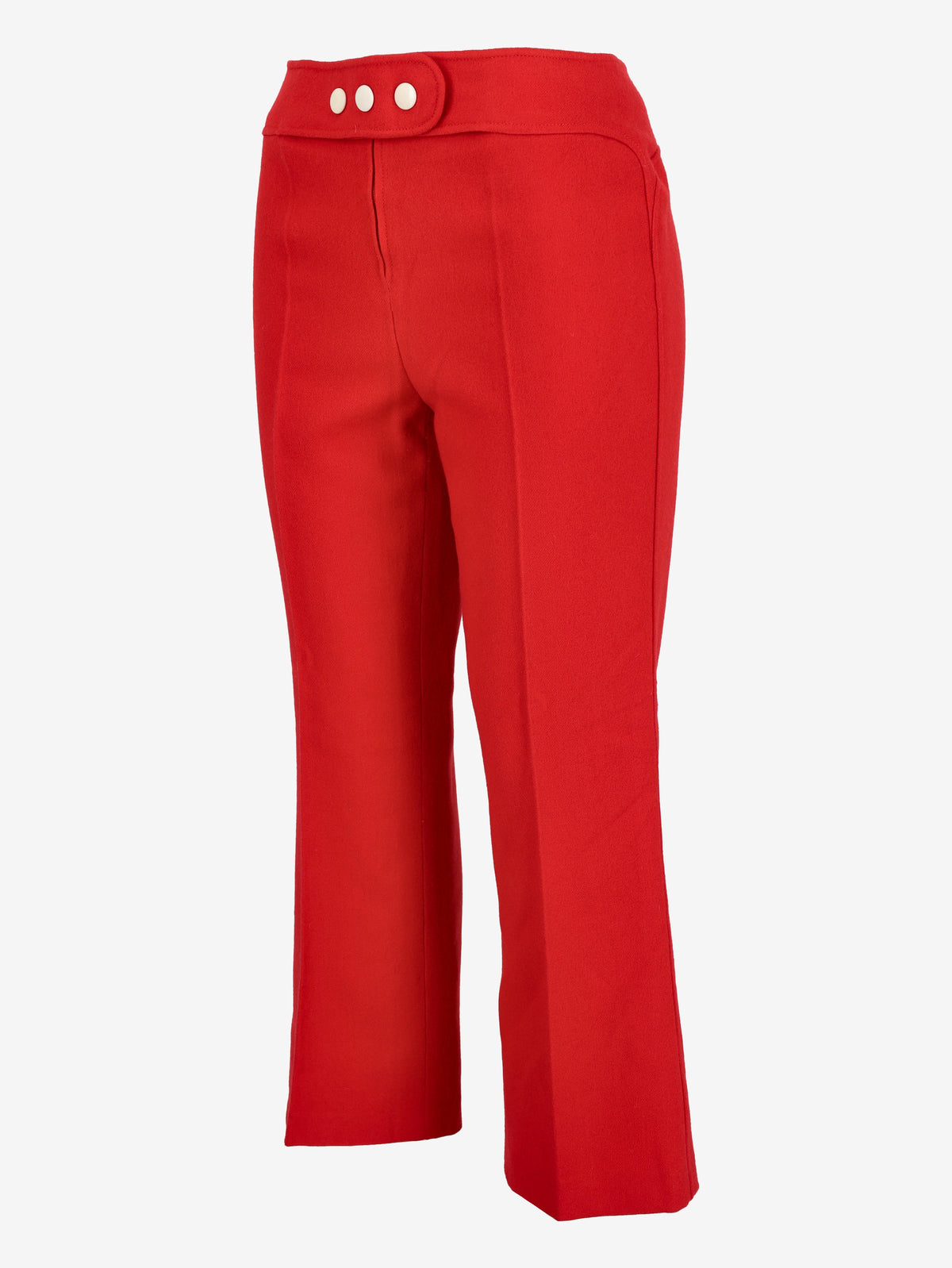 Courrèges Red Wool Slim Trousers MR120725.44  Courrèges 