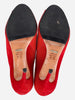 Shutz Red Suede Open-toe Pumps