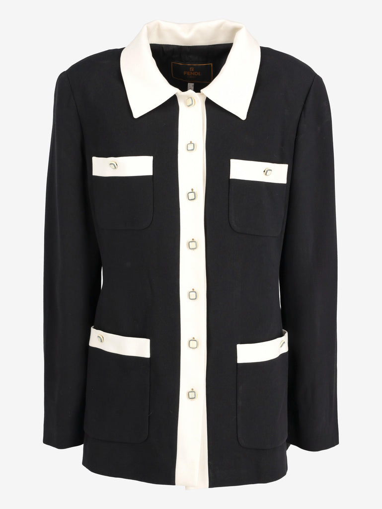 Fendi Black and White Shirt W2511.118.31  Fendi 